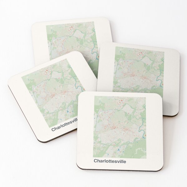 Item preview, Charlottesville Minimalistic Map Art designed and sold by MapsNerd.