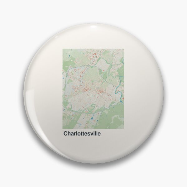 Item preview, Charlottesville Minimalistic Map Art designed and sold by MapsNerd.