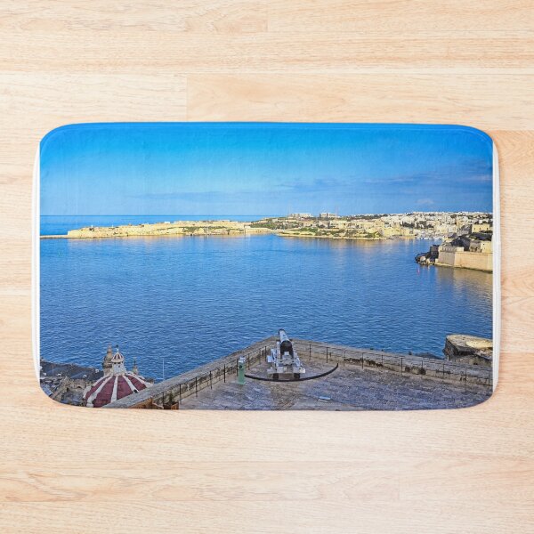 Item preview, View of Grand Harbour and Fort Ricasoli from Upper Barrakka Gardens in Valletta, Malta designed and sold by goceris.