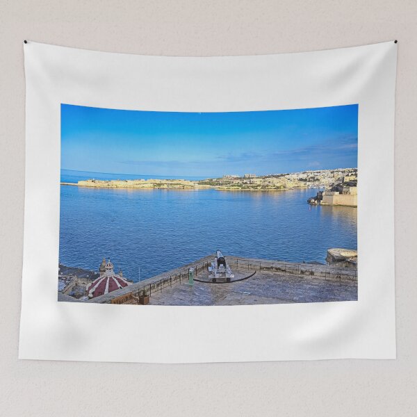 Item preview, View of Grand Harbour and Fort Ricasoli from Upper Barrakka Gardens in Valletta, Malta designed and sold by goceris.