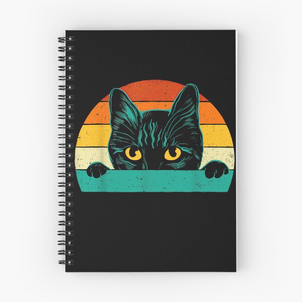 Item preview, Peeping Black Cat Vintage Retro Sunset Shirt designed and sold by Jessartsao.