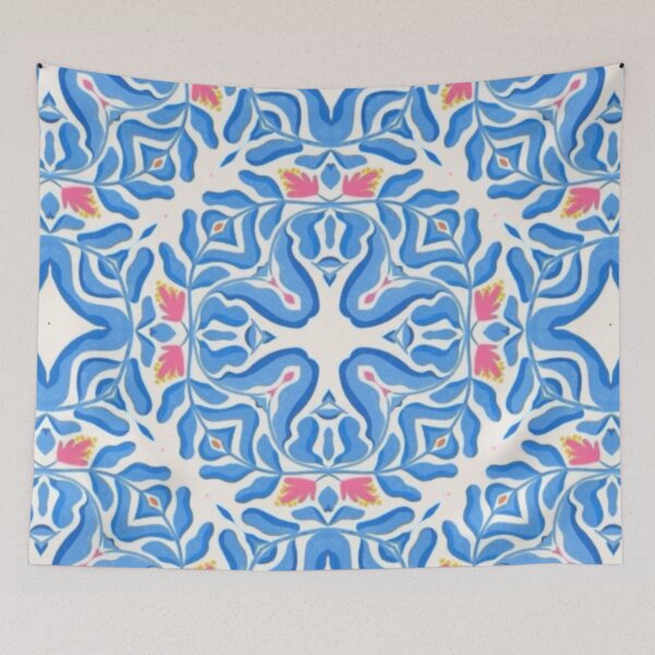 Item preview, Spanish Blue and White Tile Pattern designed and sold by ECE Love.