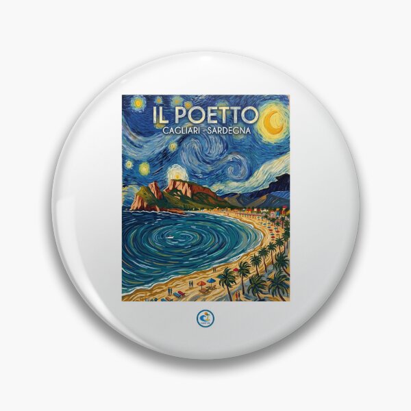 Item preview, Il Poetto di notte_verticale designed and sold by Raditzis.
