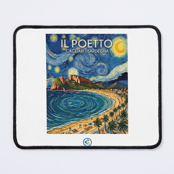 Item preview, Il Poetto di notte_verticale designed and sold by Raditzis.
