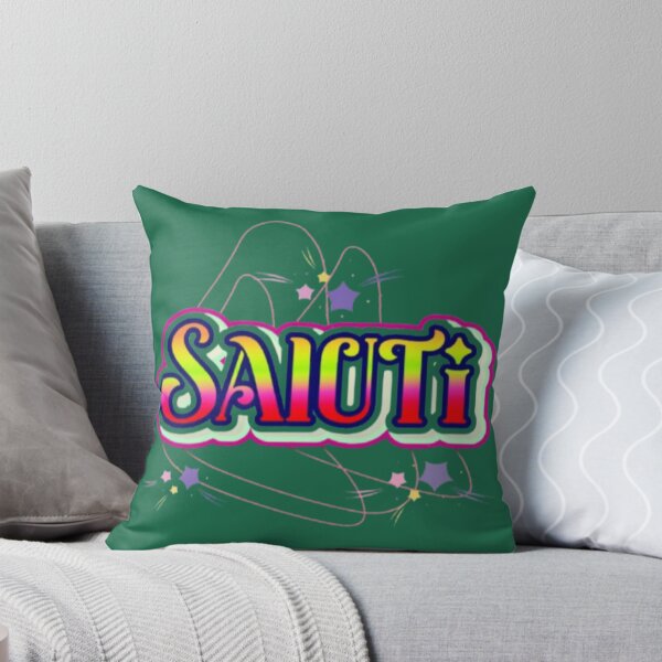 Item preview, Saluti Italian Word For Greetings Retro Starburst Typography Art designed and sold by Miheerala.