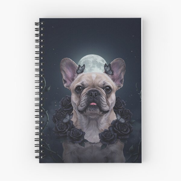 Item preview, Gothic French Bulldog Black Roses Design designed and sold by JanjjaSoulInk.