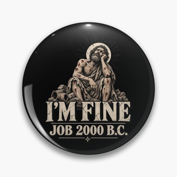 Item preview, Fine Job 2000 BC Biblical Humor designed and sold by DarkRelicStudio.