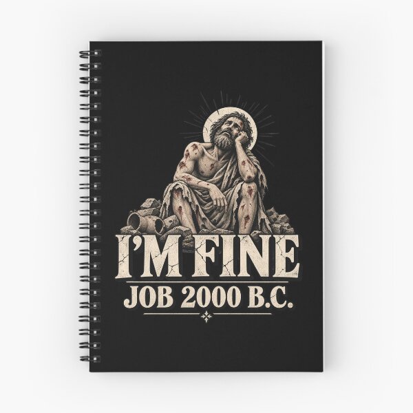 Item preview, Fine Job 2000 BC Biblical Humor designed and sold by DarkRelicStudio.