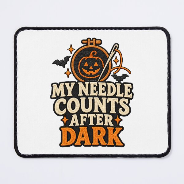 Item preview, My Needle Counts After Dark – Spooky Stitcher Gift designed and sold by UrbanCanvvas.