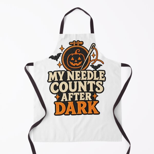 Item preview, My Needle Counts After Dark – Spooky Stitcher Gift designed and sold by UrbanCanvvas.