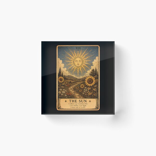 Item preview, The Sun Tarot Card - Joy, Success & Positive Art designed and sold by ArcanaAbsolute.