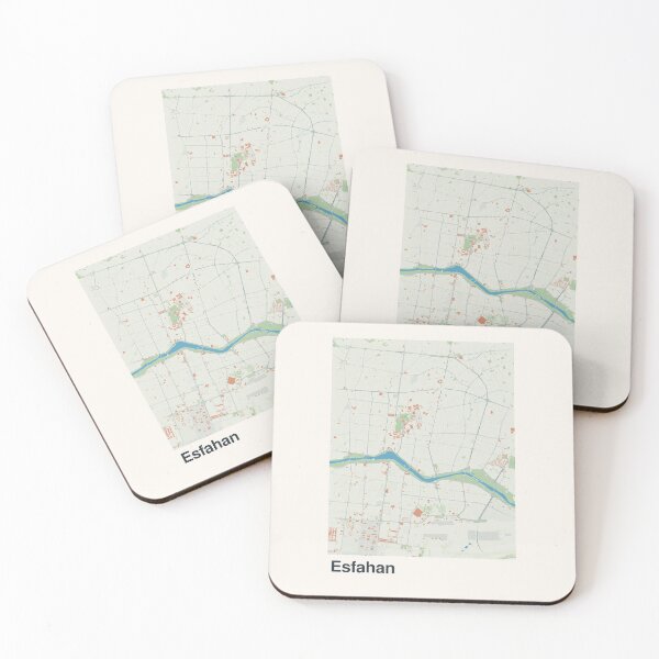 Item preview, Isfahan Minimalistic Map Art designed and sold by MapsNerd.