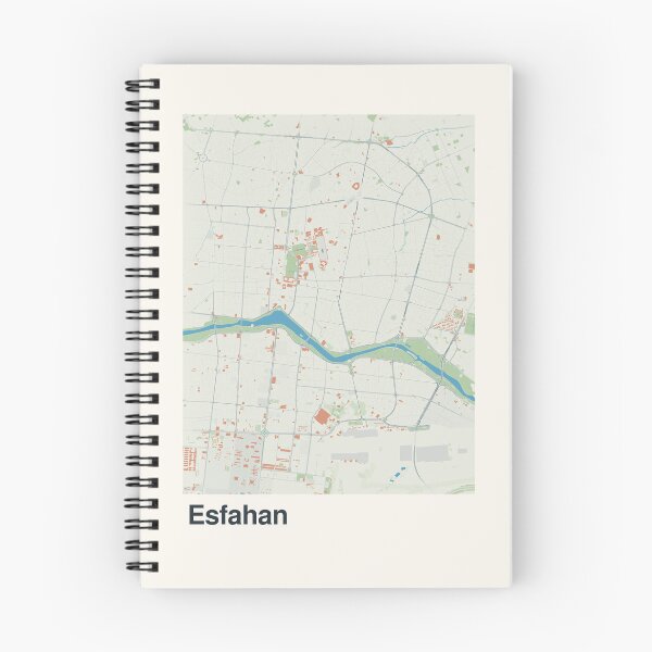 Item preview, Isfahan Minimalistic Map Art designed and sold by MapsNerd.