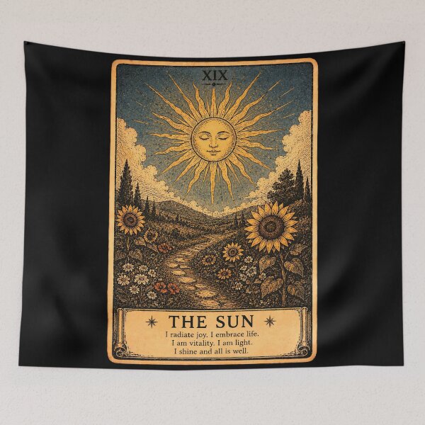 Item preview, The Sun Tarot Card - Joy, Success & Positive Art designed and sold by ArcanaAbsolute.