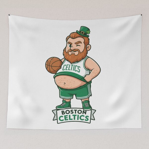 Item preview, Retro Basketball Leprechaun Mascot Vintage Sports Art designed and sold by BlasiseDS.
