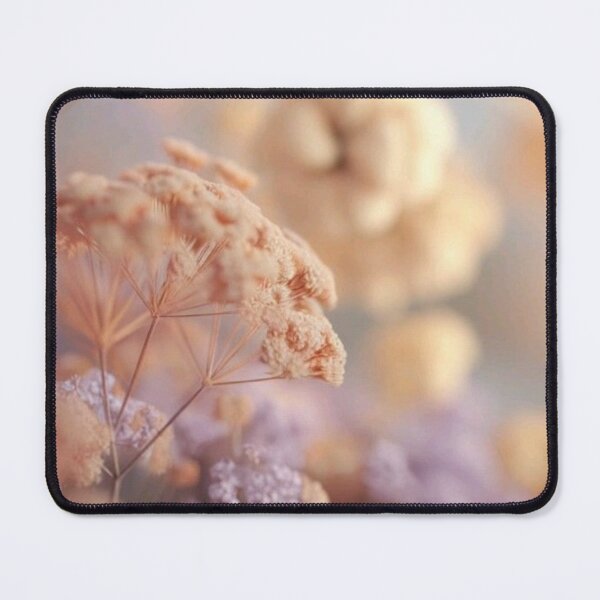 Item preview, Soft Pastel Peach Pumpkin and Lavender Dried Flowers — Dreamy Aesthetic Autumn Print designed and sold by LYAN-STORE.