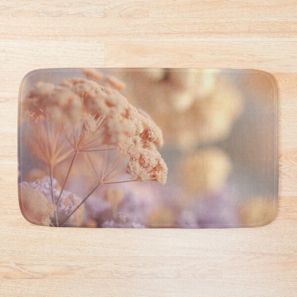 Item preview, Soft Pastel Peach Pumpkin and Lavender Dried Flowers — Dreamy Aesthetic Autumn Print designed and sold by LYAN-STORE.
