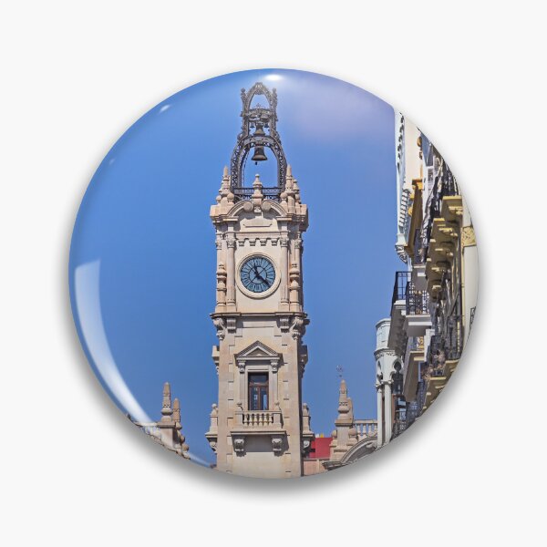 Item preview, Valencia City Hall Clock Tower and Ayuntamiento Building in Spain designed and sold by goceris.