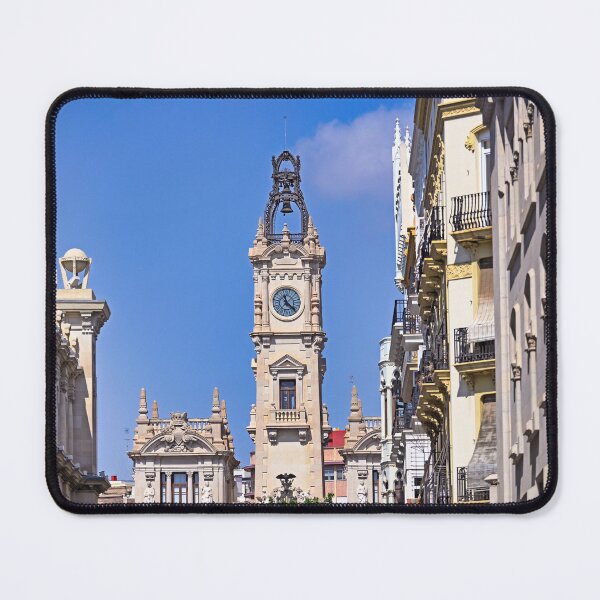 Item preview, Valencia City Hall Clock Tower and Ayuntamiento Building in Spain designed and sold by goceris.