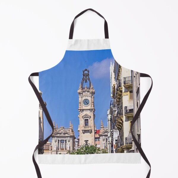 Item preview, Valencia City Hall Clock Tower and Ayuntamiento Building in Spain designed and sold by goceris.