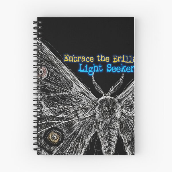 Item preview, Embrace the Brilliance - Light Seeker Moth Art designed and sold by BrainConstip.