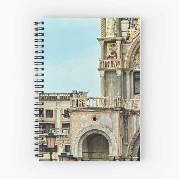 Item preview, St Marks Clock Tower and Facade of Saint Marks Basilica in Venice Italy designed and sold by goceris.