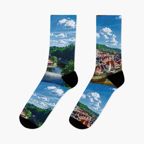 Item preview, Charming Cesky Krumlov Below Blue Sky designed and sold by Brian Shaw.