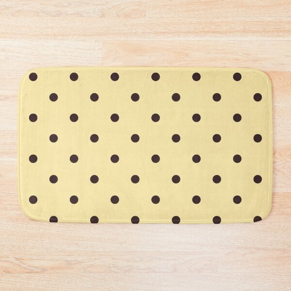 Item preview, Chocolate Brown Yellow Polka Dot Pattern designed and sold by jianina-alondra.