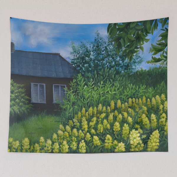 Item preview, Country Cabin Garden - Yellow Blooms designed and sold by lanaverera.