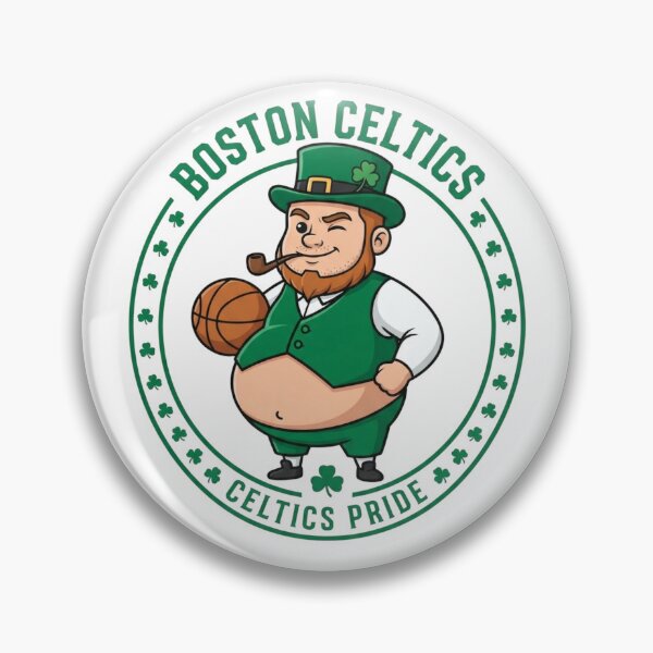 Item preview, Retro Basketball Leprechaun Mascot Vintage Badge designed and sold by BlasiseDS.