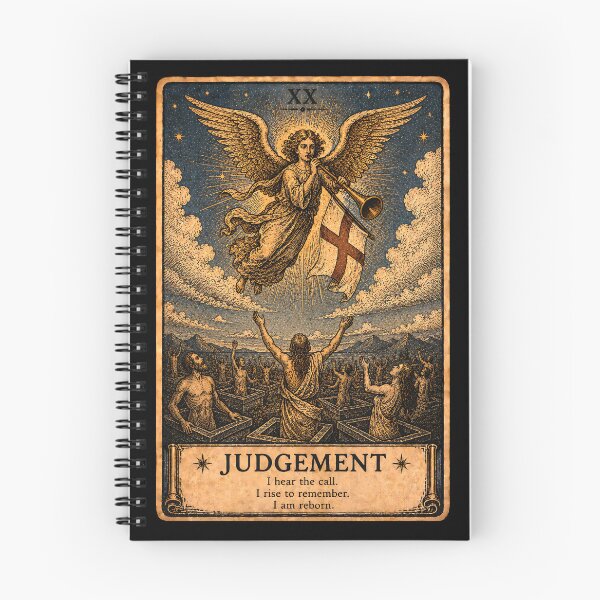 Item preview, Judgement Tarot Card - Mystical Spiritual Transformation Illustration designed and sold by ArcanaAbsolute.