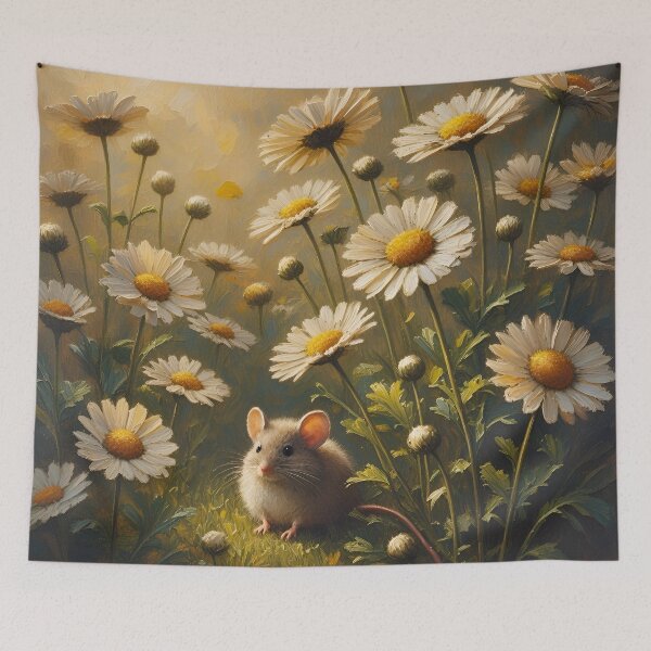 Item preview, Little Field Mouse in the Daises  designed and sold by TinCatOutPost.