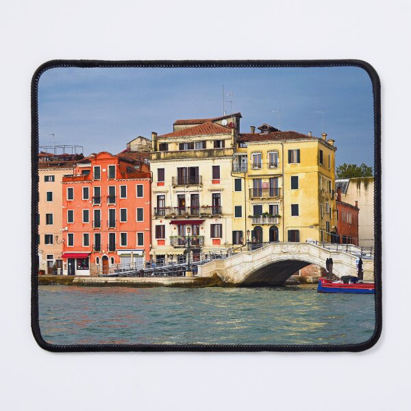 Item preview, Ponte delle Guglie Bridge and Cannaregio Canal Waterfront in Venice Italy designed and sold by goceris.