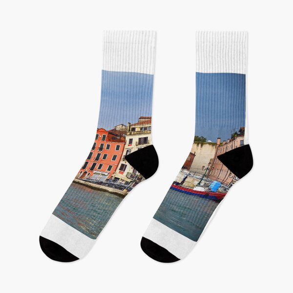 Item preview, Ponte delle Guglie Bridge and Cannaregio Canal Waterfront in Venice Italy designed and sold by goceris.