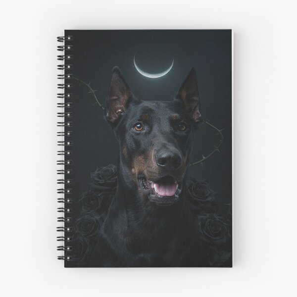 Item preview, Gothic Doberman Black Roses Dark Dog Art designed and sold by JanjjaSoulInk.