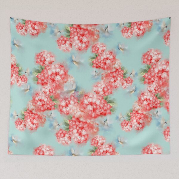Item preview, Red hydrangea floral romance  designed and sold by letsgow8th.