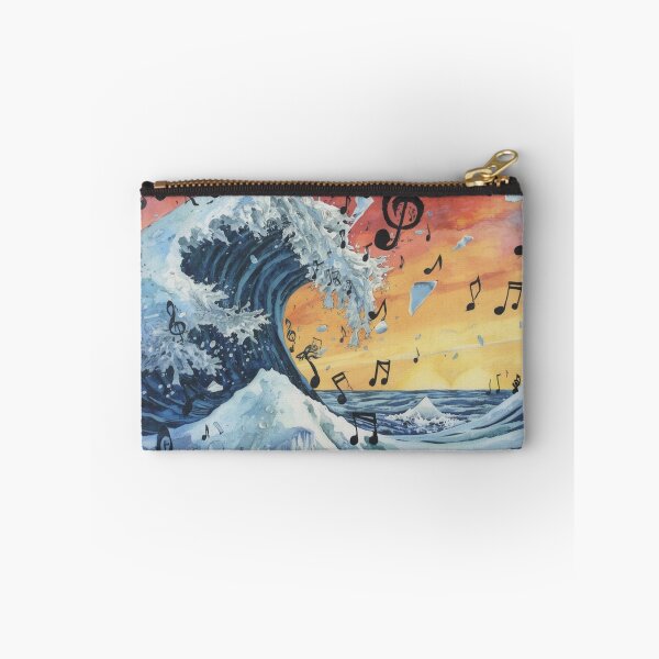 Item preview, Musical Ocean Wave Art – Abstract Music Notes Seascape Comforter & Shower Curtain. designed and sold by fbtrisha.