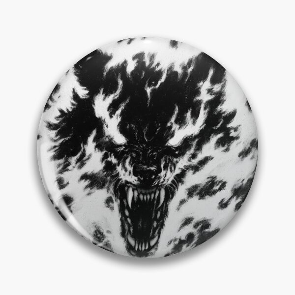 Item preview, Flaming Monster Face designed and sold by folskullyz.