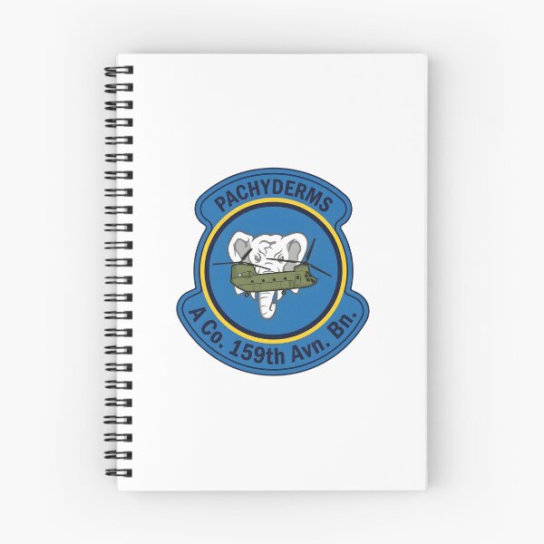 Item preview, US Army Company A 159th Aviation Battalion Pachyderms Chinook Patch designed and sold by CharlieDesings.