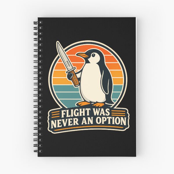 Item preview, Flight Was Never an Option | Funny Penguin Meme designed and sold by RetroOddity.