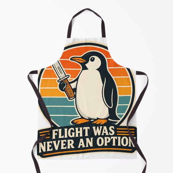 Item preview, Flight Was Never an Option | Funny Penguin Meme designed and sold by RetroOddity.