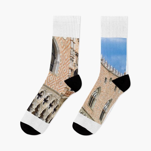 Item preview, Ornate Venetian Gothic Facade of the Doges Palace in Venice Italy designed and sold by goceris.