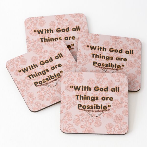Item preview, With God All Things Are Possible - Inspirational Minimalist Items designed and sold by UnifyingSyntax.