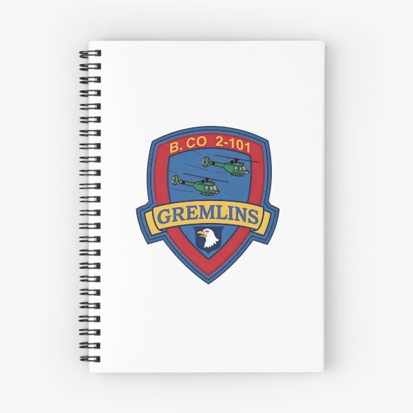 Item preview, US Army Company B 2nd Battalion 101st Aviation Regiment Gremlins Patch designed and sold by CharlieDesings.