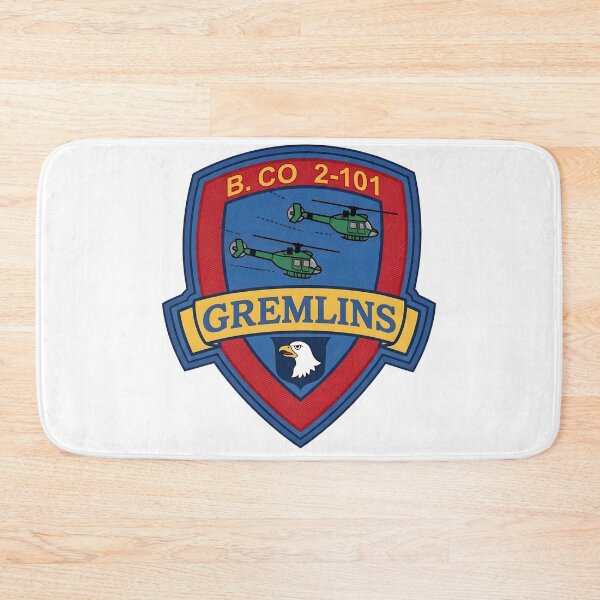Item preview, US Army Company B 2nd Battalion 101st Aviation Regiment Gremlins Patch designed and sold by CharlieDesings.