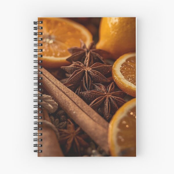 Item preview, Cozy Winter Spices with Orange Slices and Cinnamon — Warm Christmas Mulled Wine Macro designed and sold by LYAN-STORE.