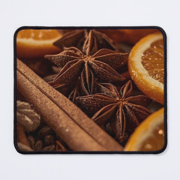 Item preview, Cozy Winter Spices with Orange Slices and Cinnamon — Warm Christmas Mulled Wine Macro designed and sold by LYAN-STORE.
