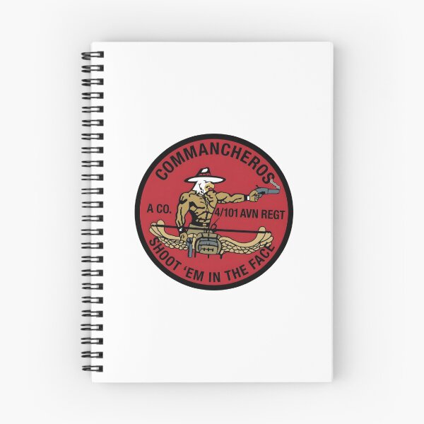 Item preview, US Army Company A 4th Battalion 101st Aviation Regiment Commancheros Patch designed and sold by CharlieDesings.