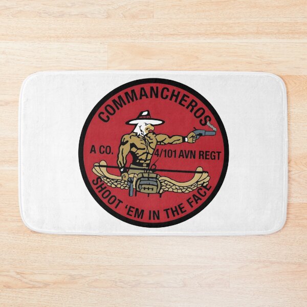 Item preview, US Army Company A 4th Battalion 101st Aviation Regiment Commancheros Patch designed and sold by CharlieDesings.