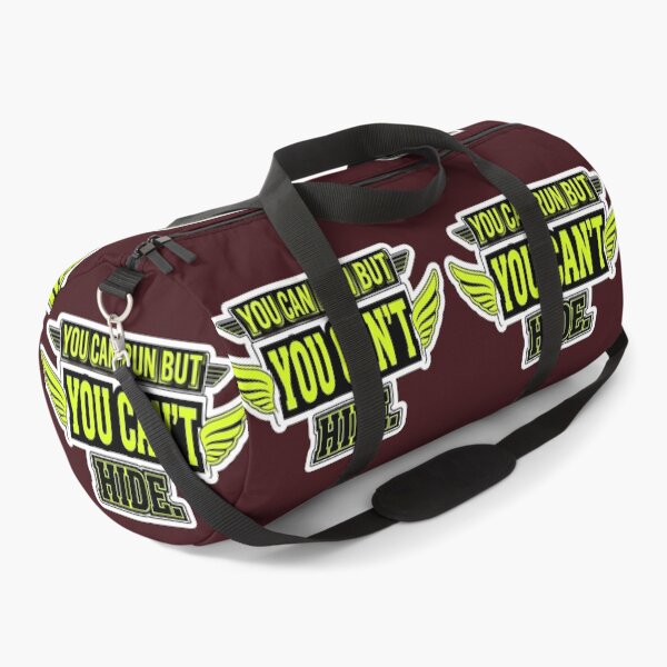 Item preview, You Can Run But You Can't Hide Bold Typography Streetwear Gym Quote designed and sold by anidiots-studio.